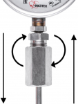 Термометры биметаллические коррозионностойкие ТБф-226 кт.1,0 с возможностью гидрозаполнения