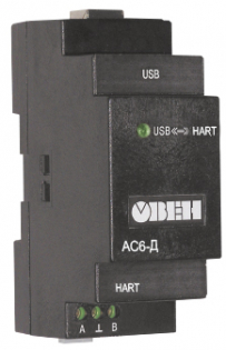 фото АС6-Д преобразователь интерфейсов (модем) HART-USB