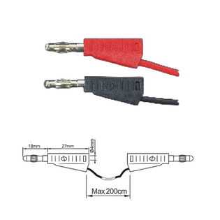 фото ПрофКиП PTL908-8 измерительные провода 4 мм Male-Male
