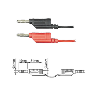 фото ПрофКиП PTL908-9 измерительные провода 4 мм Male-Male